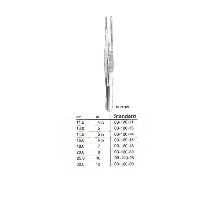 Dressing Forcep Narrow, Straight 