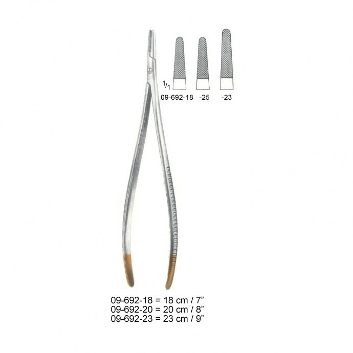 Needle holders with Tungsten carbide Inserts 