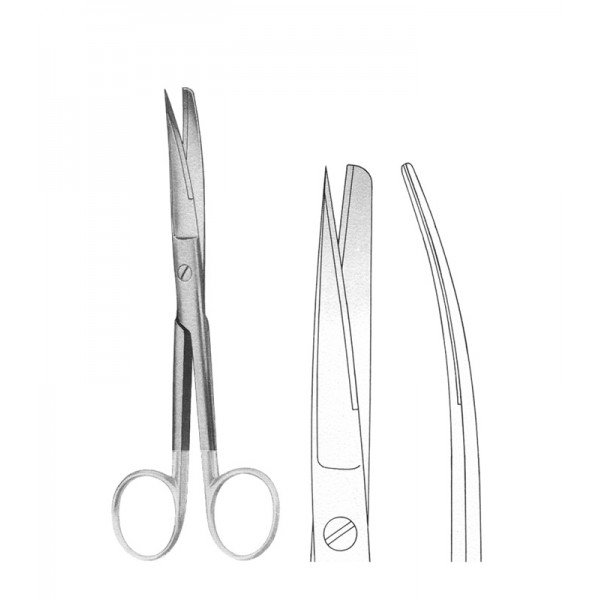 SCISSORS WITH TUNGSTEN CARBIDE INSERTS