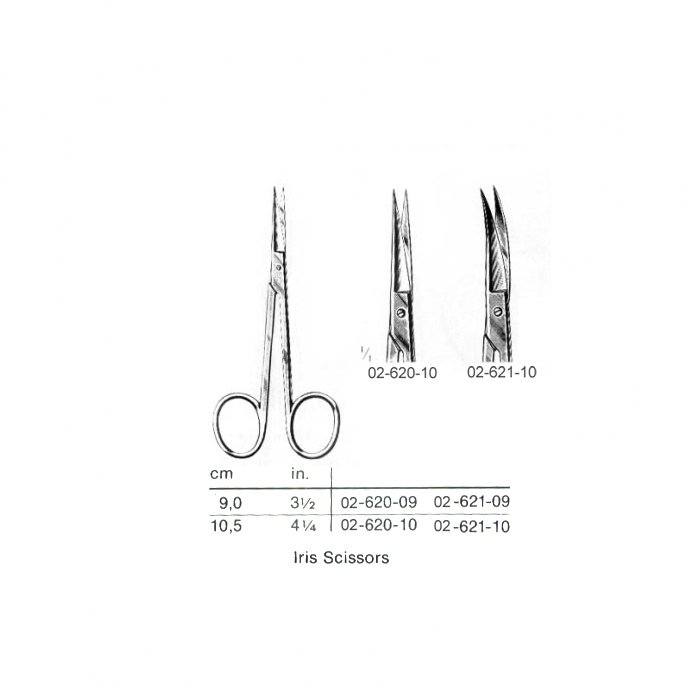  Iris Scissors, Straight/Curved