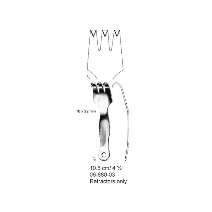 Abdominal Retractors, 10.5 cm